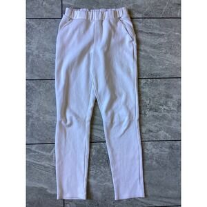 The North Face Womens White Tapered Jogger Sweatpants Size XS Zip Pockets
